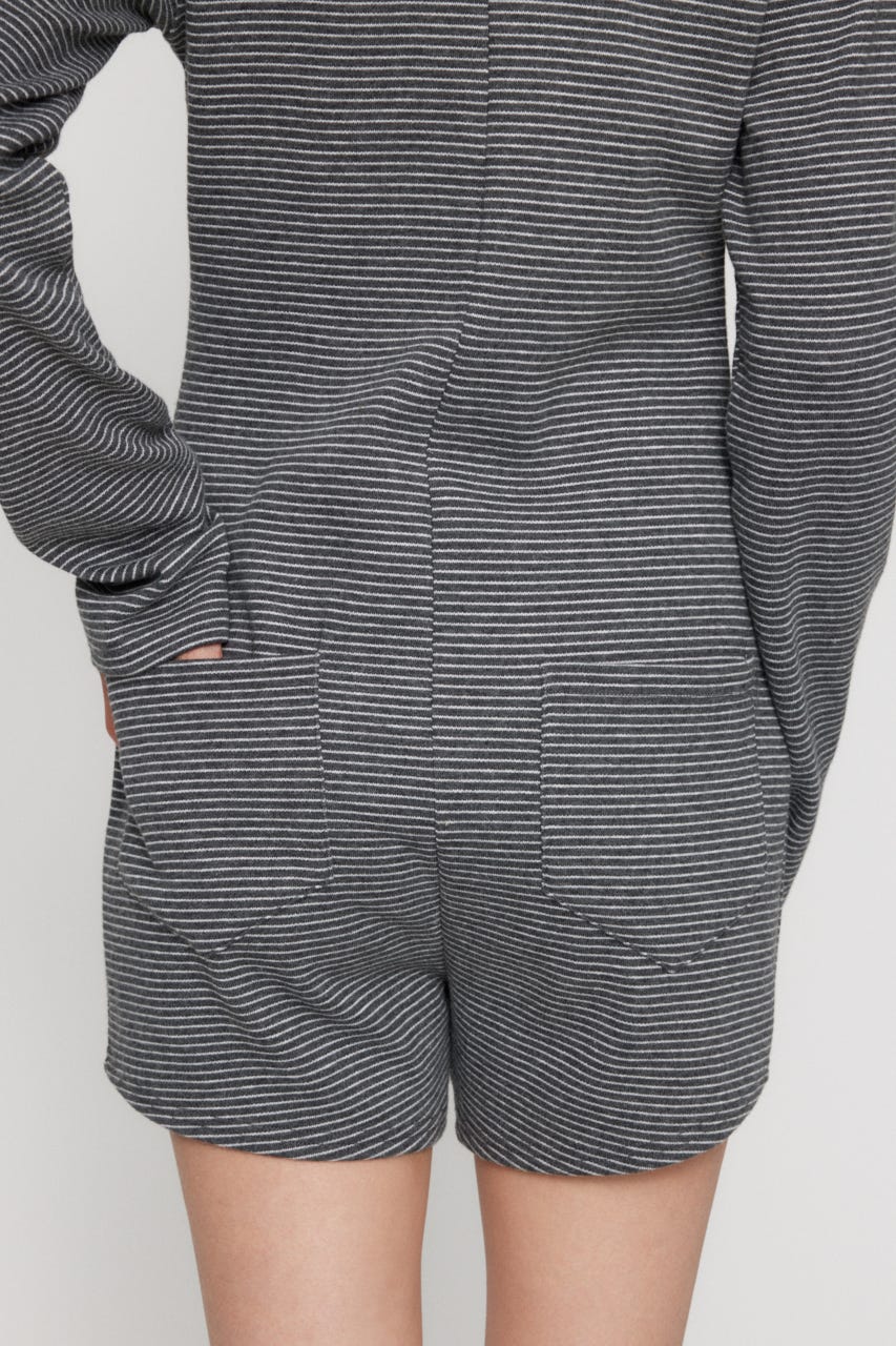 LAGUA GEM | BORDER HOODIE ロンパース (ワンピース(ミニ・ミディアム