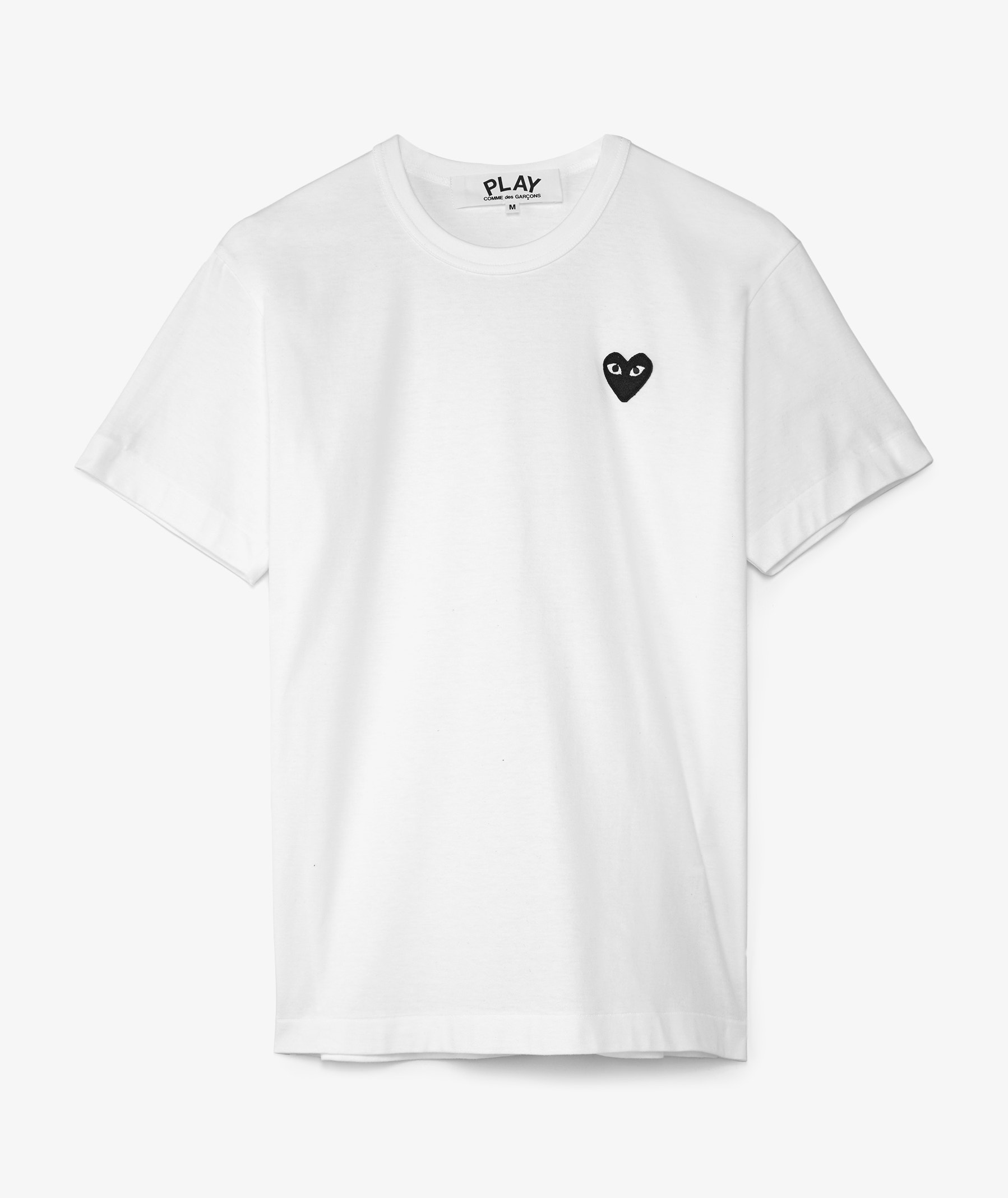 Comme des Garçons Play Black Heart T-Shirt in White | SVD USA