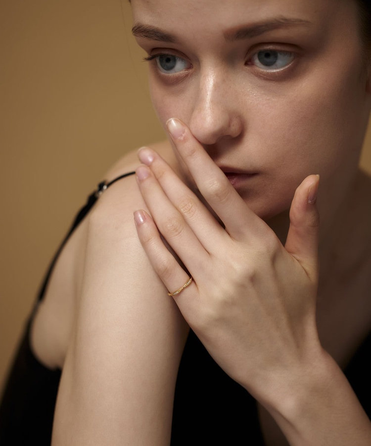 プレイリング] K18YG ダイヤモンド ピンキーリング（203020） ｜ women