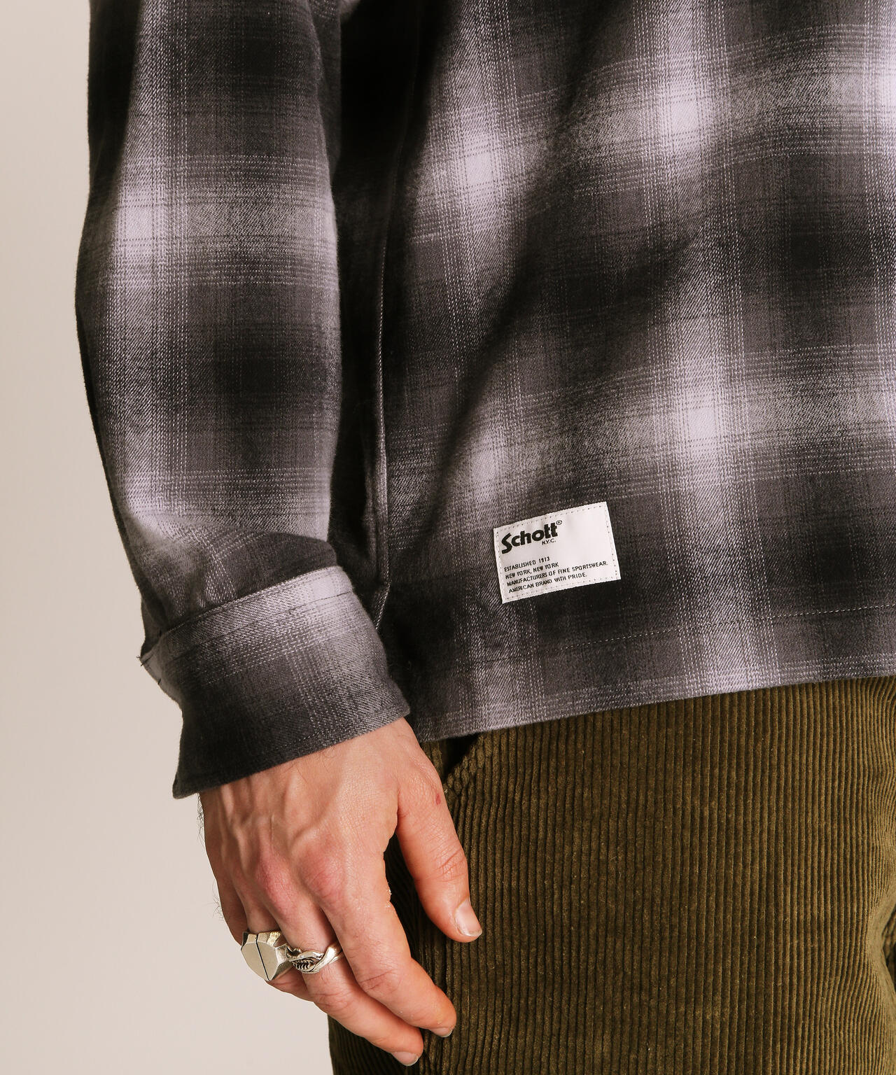 OMBRE CHECK FLANNEL LS SHIRT/オンブレチェック フランネル LSシャツ