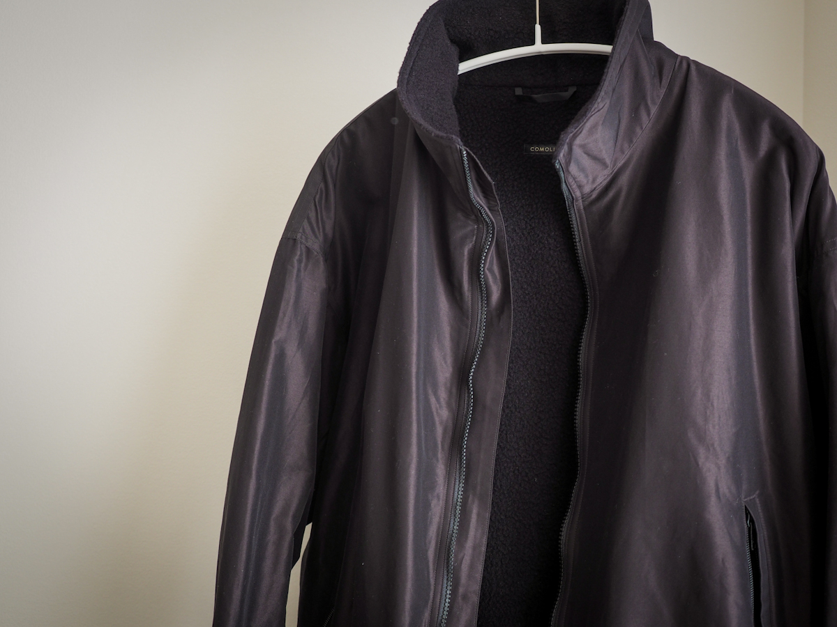 COMOLI コットンシルクトラックジャケット 購入レビュー【2022AW