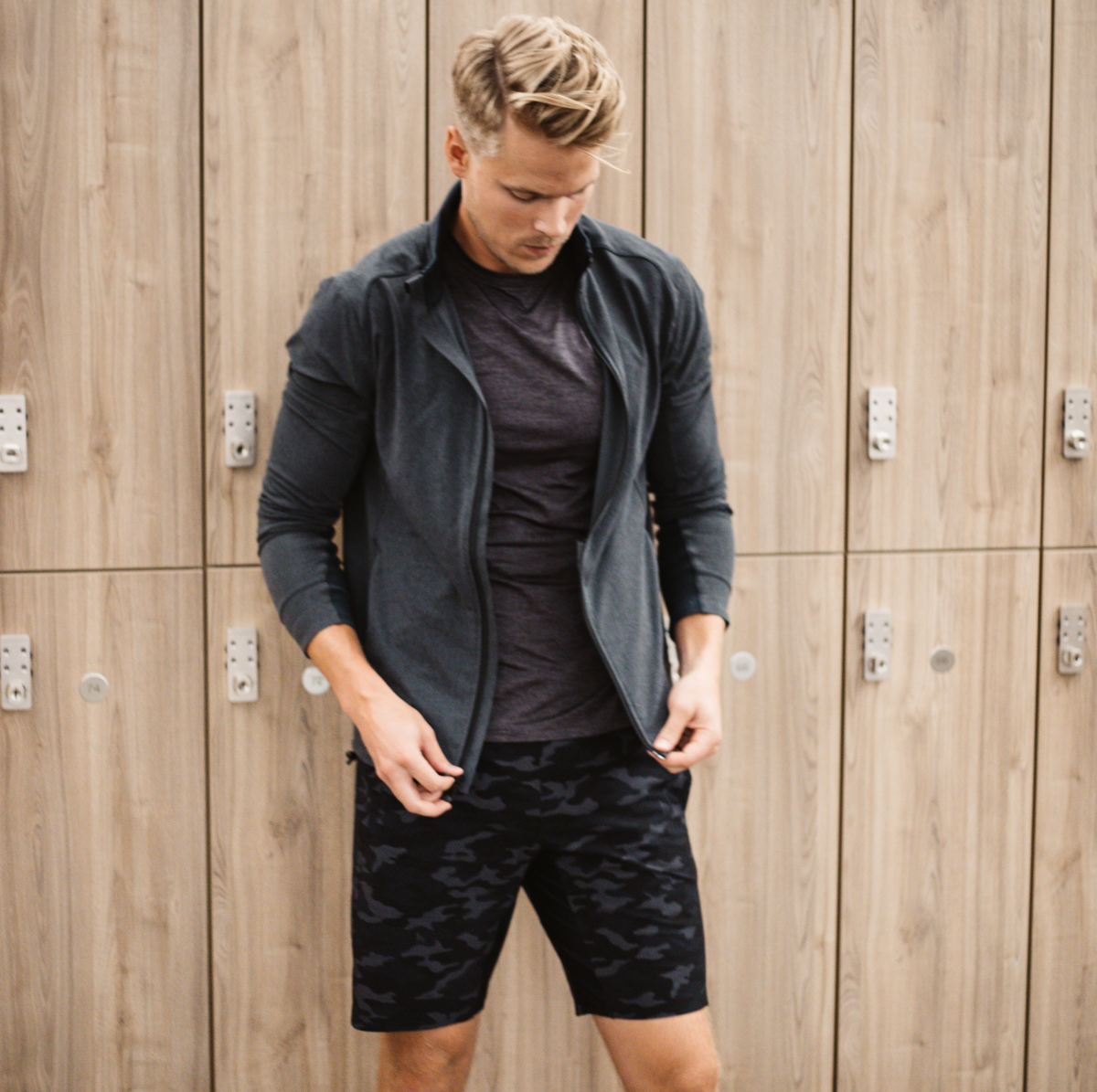 Sequoia Full Zip Jacket - Smoke Heather | Greyson Clothiers – Q