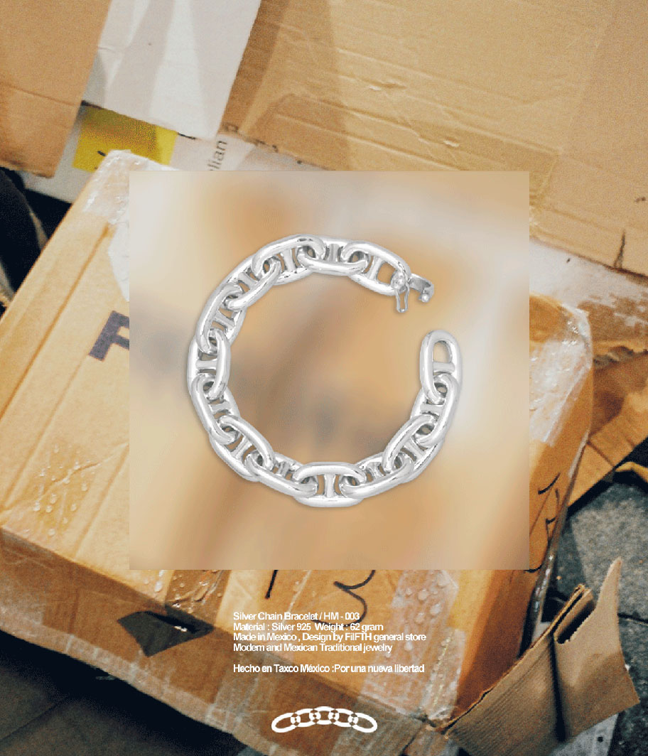 FIFTH Silver Chain Bracelet / HM-003 - Fresh Service NECESSARY or