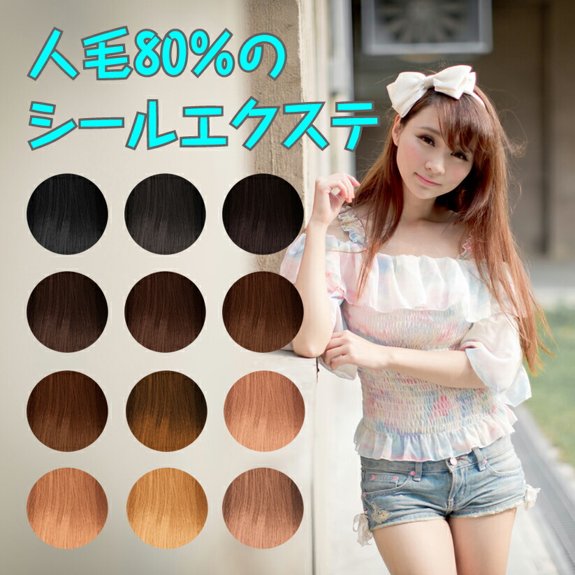楽天市場】人毛 シールエクステ カラーチャート 人毛100% 楽天 市場