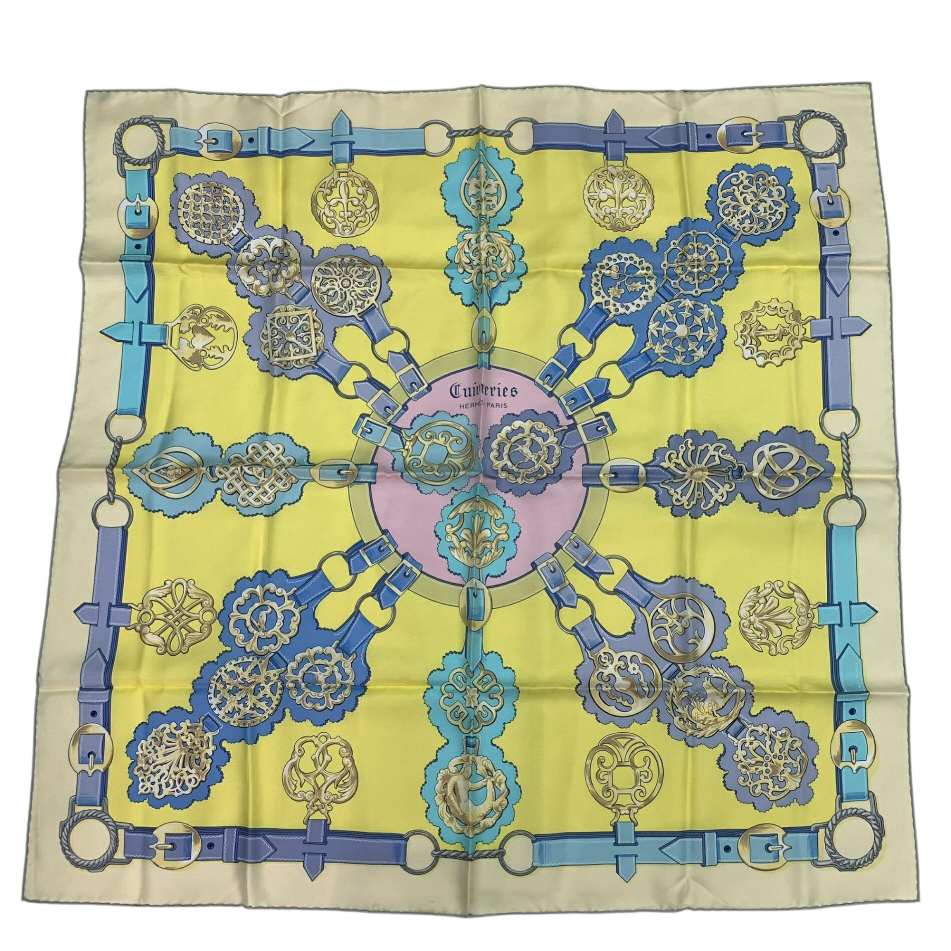 楽天市場】HERMES エルメス スカーフ カレ 90 OBJETS DE CURIOSITE