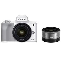 キヤノン EOS Kiss M2 ダブルズームキット ホワイト | ミラーレス一眼