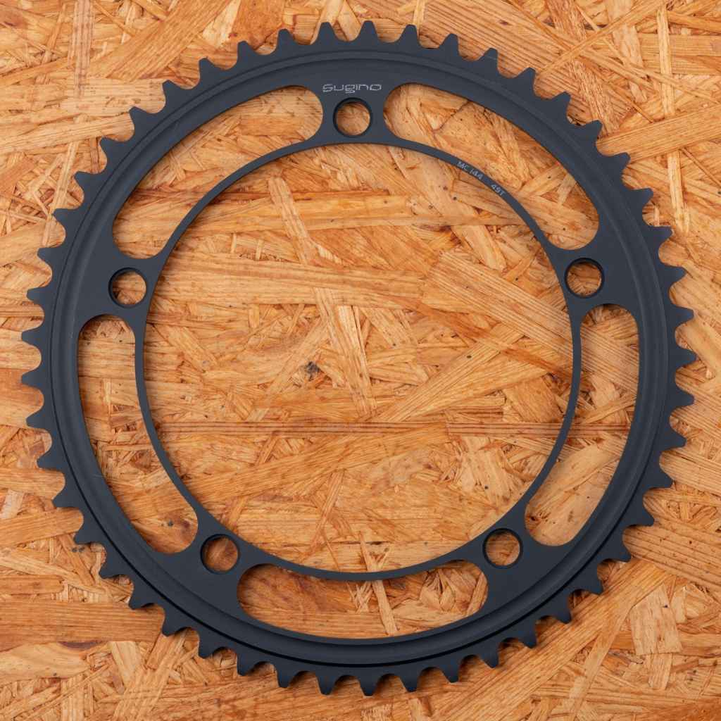 SUGINO* mc144 chainring (black) - BLUE LUG ONLINE STORE
