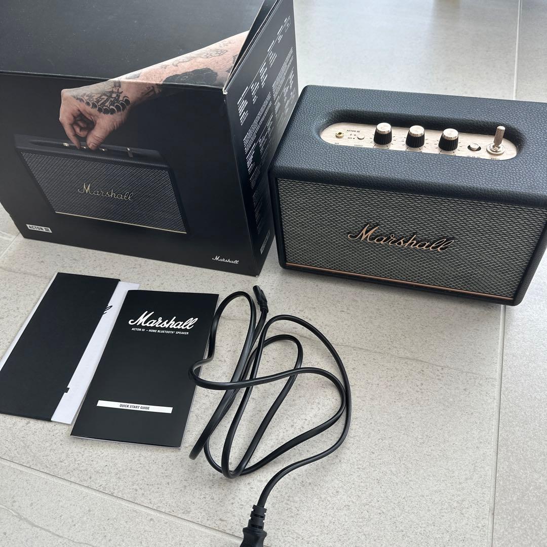 Marshall acton III BLACK マーシャル アクトン3 Marshall/マーシャル｜アクトン3 ホームスピーカー ブラック｜ACTON Ⅲ