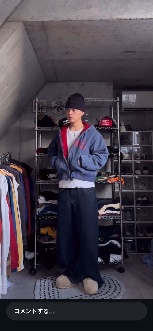 bless uダックジャケット ネイビー/赤 bless uダックジャケット ネイビー/赤 bless uダックジャケット