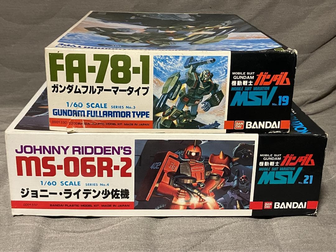 シ*ん様 MSV 1/60スケール ガンプラ2点セット ジョニー・ライデン フル