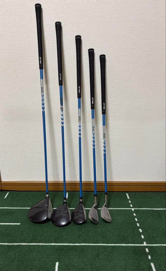 YONEX J120ジュニアクラブ1w.5w.5u.9I.SW5本セット YONEX（ヨネックス） ジュニアクラブ キャディバッグセット J120