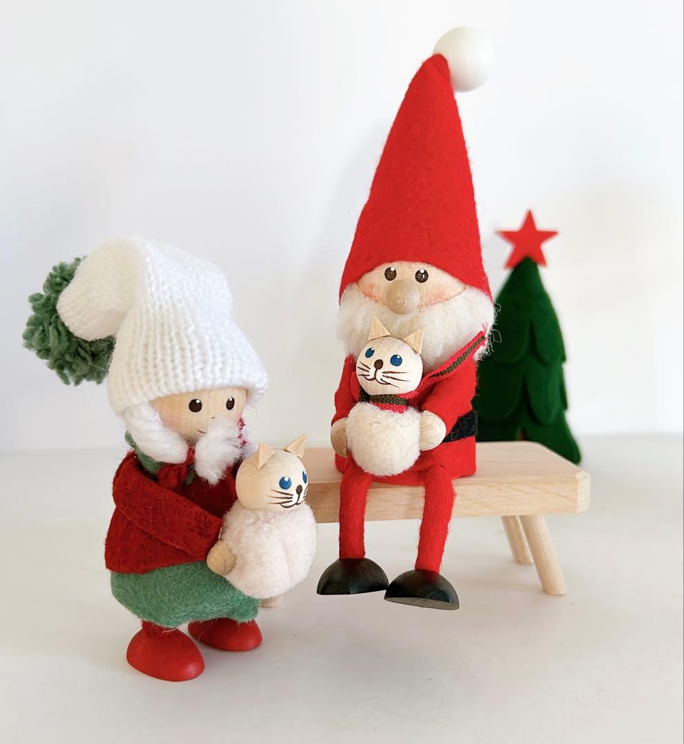 ノルディカニッセ ネコを抱えたサンタ&ネコを抱えた女の子 楽天市場】NORDIKA nisse ノルディカ ニッセ ネコを抱えたサンタ