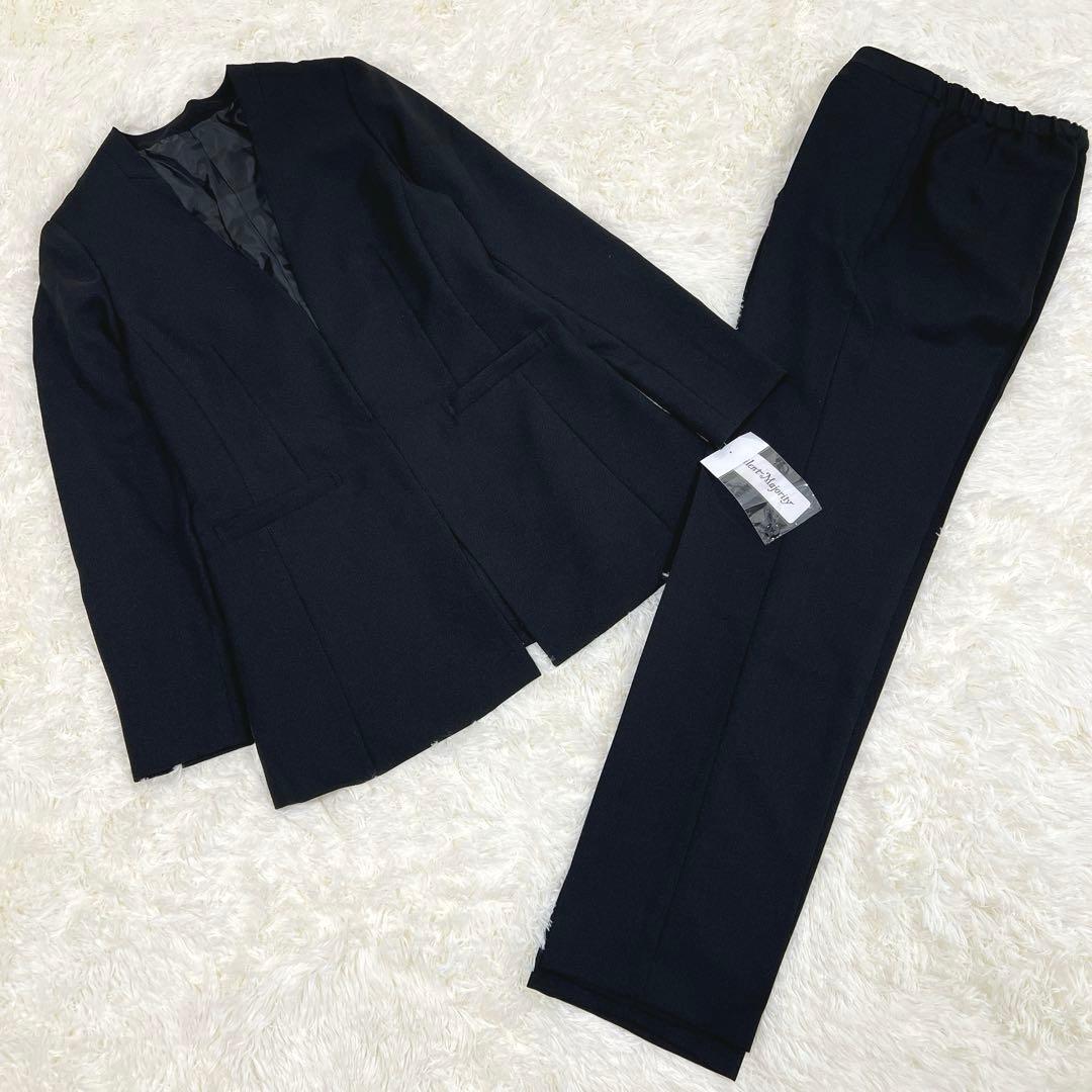 新品未使用タグ付き✨ニッセン　パンツスーツ　トールサイズ　LTT ブラック　希少 ニッセン（nissen） 喪服 スーツ パンツ トールサイズ レディース 礼服