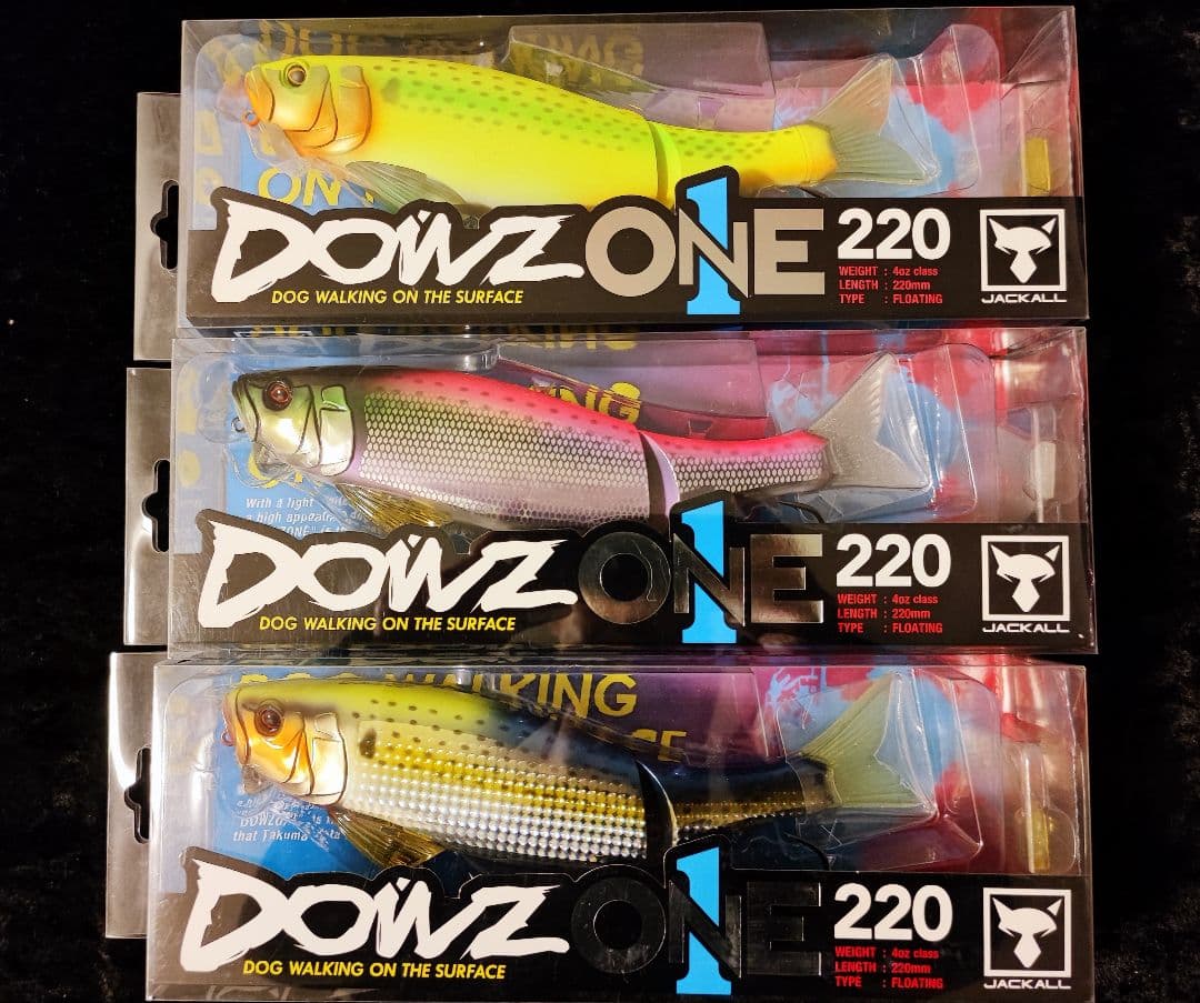 JACKALL DOWZONE 220 3個セット ダウズワン ジャッカル ダウズワン220 220mm/4oz(約113g) (JACKALL DOWZ ONE 220