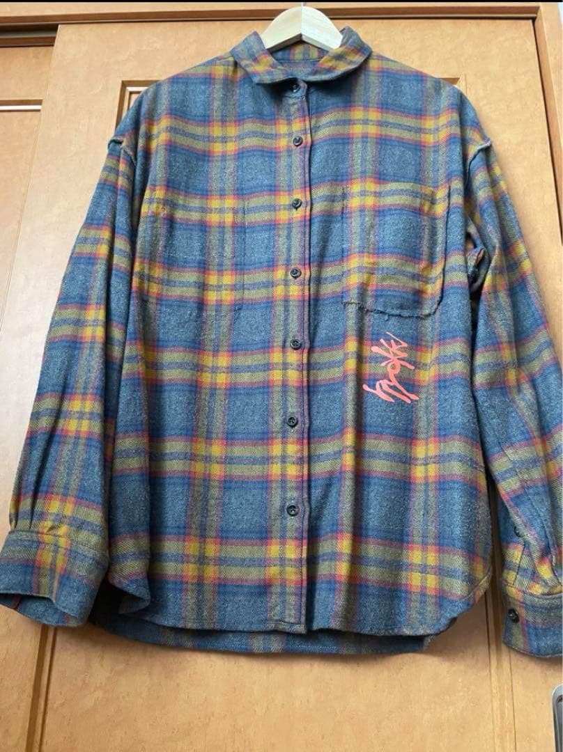 hyakki ネルシャツ M リバーシブル グレイ ヒャッキ 常田大希 - メルカリ