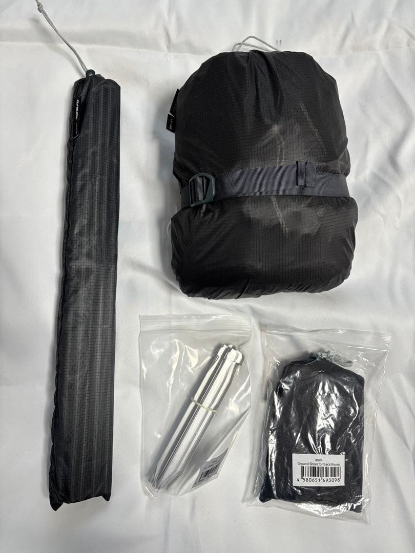 ARATA AX-130 テント 2人用 軽量 1080g セット arata AX-79 Version 3.1〈ペグ別売り〉（軽量さと耐風性の両立テント