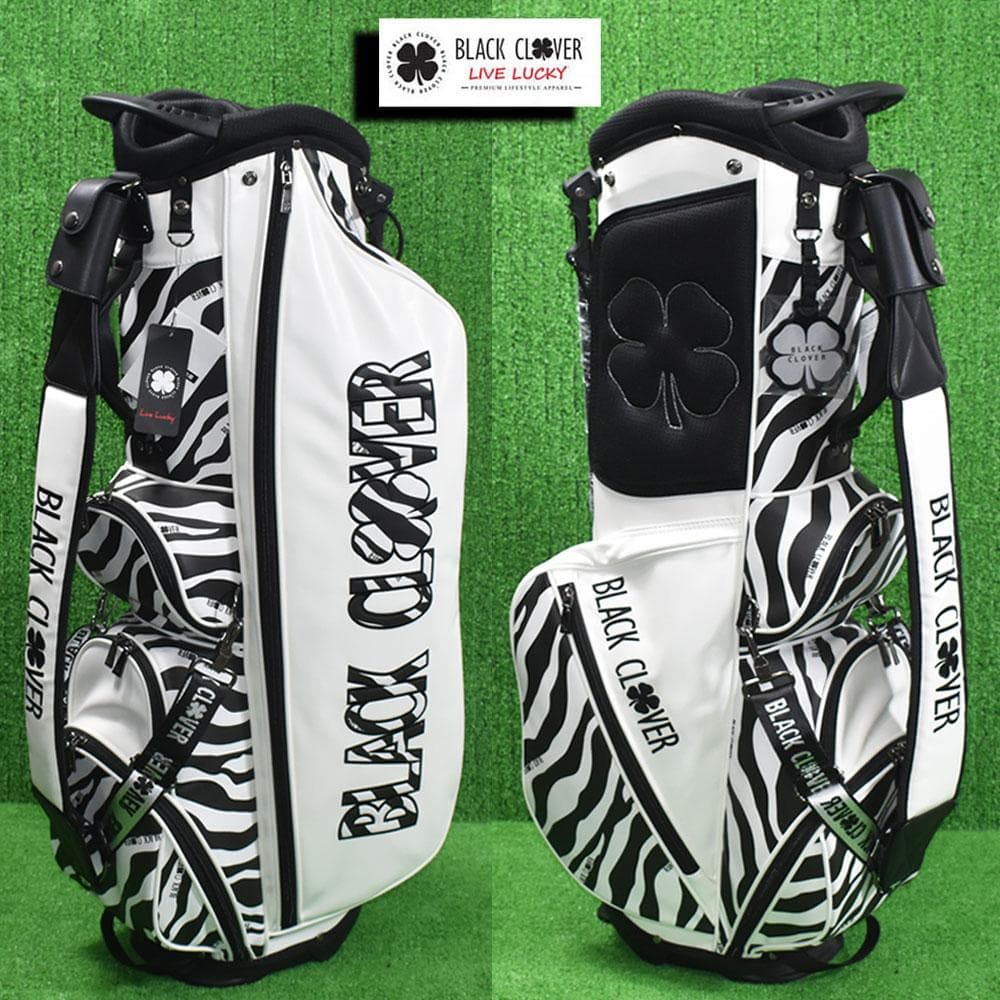 Black Clover/ラッククローバー キャディバッグ８型【ゼブラ】新品！ Amazon | ブラッククローバー ゼブラ キャディバッグ ホワイト