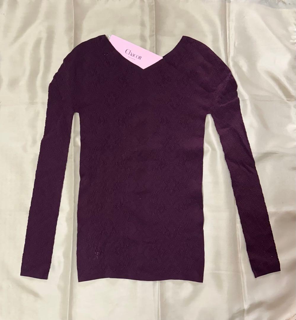 チャコット　ノーソーイング　ニットトップ　大人用Ｍサイズ（ラズベリー） ノーソーイングニット】ノーソーイングハイネックトップ 商品ページ