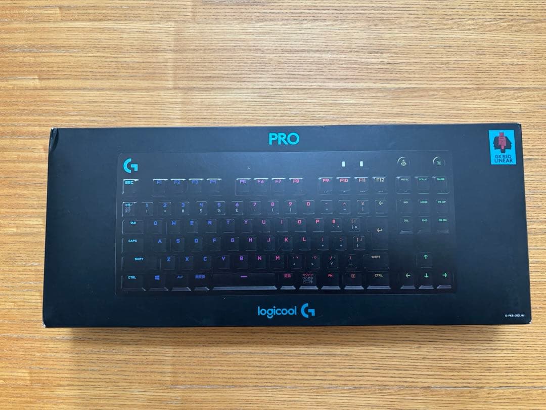 Logicool PRO ゲーミングキーボード G-PKB-002LN ゲーミングキーボード PRO リニア(レッド) ブラック G-PKB-002LN [有線