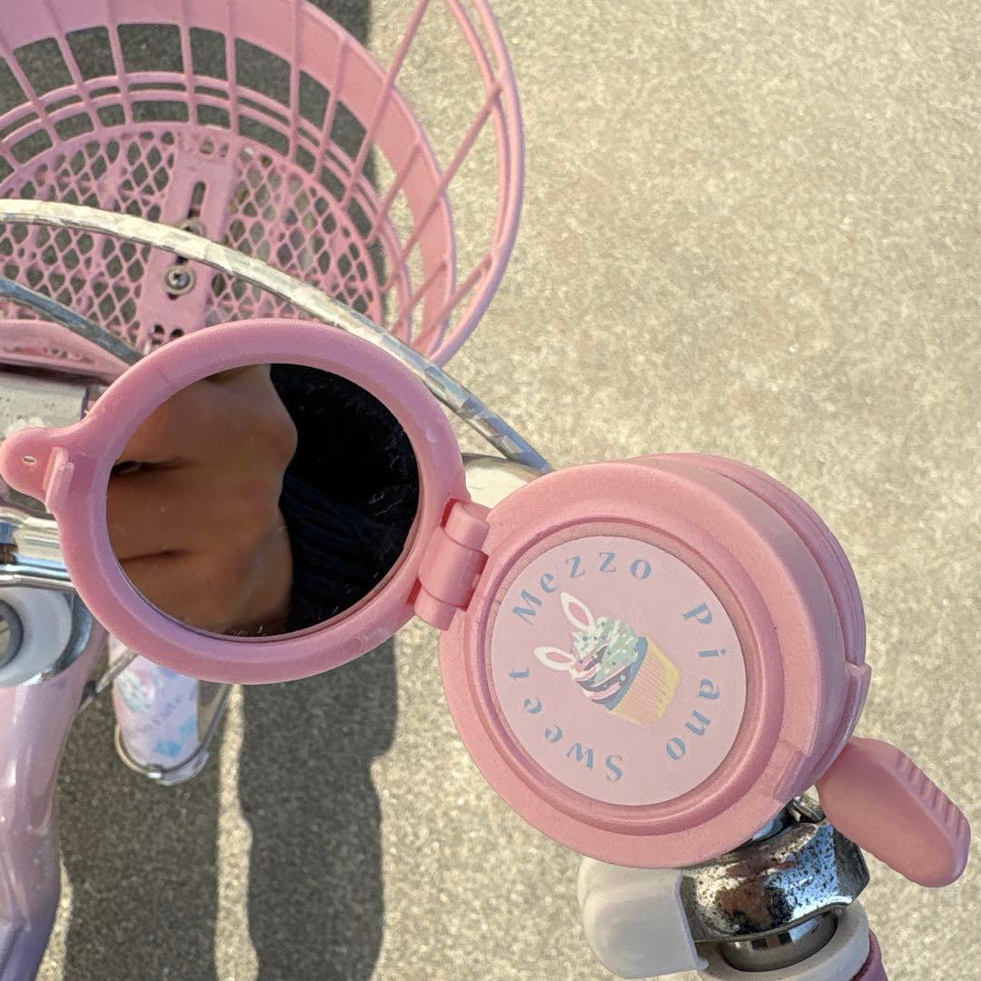 幼児用自転車 紫色とピンク色 メゾピアノ アサヒサイクル 18インチ