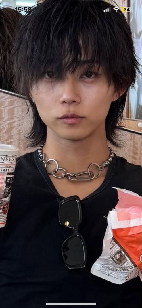 takato着用似】MARTINE ALI シルバーボールチェーンチョーカー - メルカリ