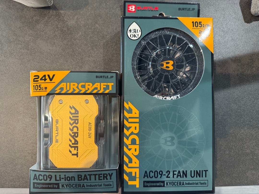 バートル　24V AC09-1ファンユニットとバッテリーセット BURTE バートル エアクラフト AC09 スターターキット [デバイス