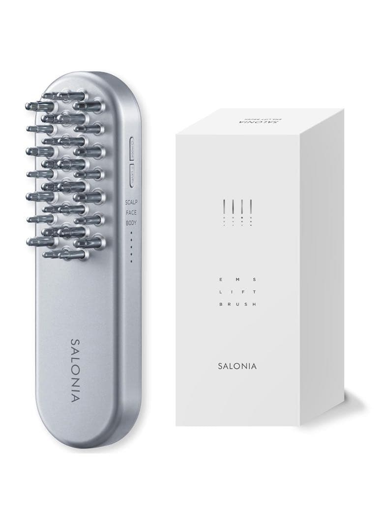 【新品】SALONIA EMSリフトブラシ【送料込み】 SALONIA（サロニア） 美顔器 ブラシ EMS リフトブラシ 3Dケア 頭皮 頭