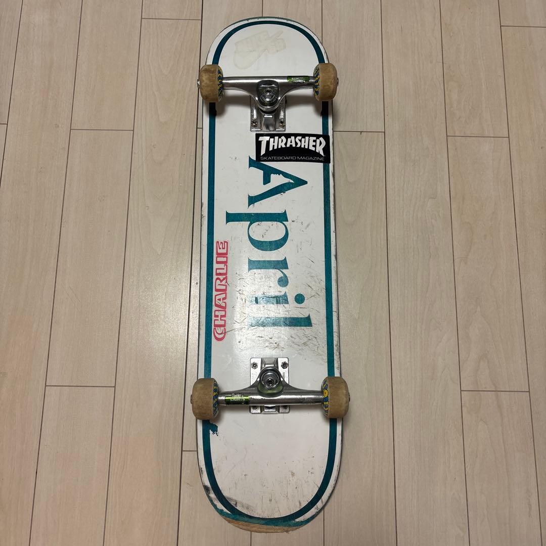 エイプリル　スケボー　コンプリート スケボー コンプリート スケートボード April エイプリル OG LOGO RED