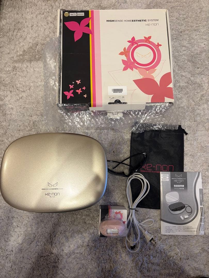 【ジャンク品？】KE-NON 脱毛器 ゴールド 7.1Ver