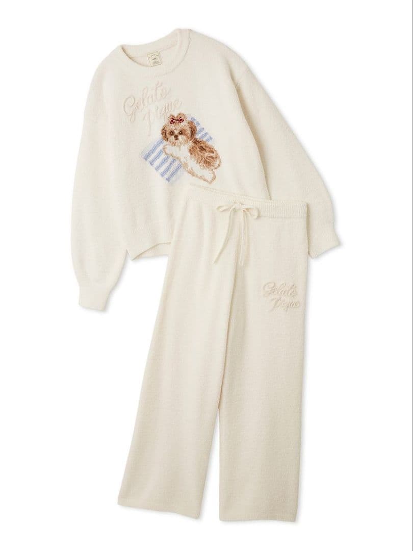 シーズージャガードプルオーバー ベビモコロングパンツセット ONLINE限定】シーズージャガードプルオーバー＆ベビモコロングパンツ