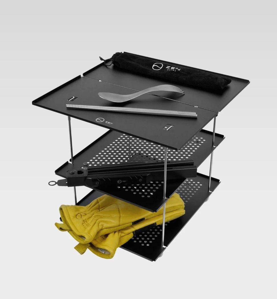 ZENcamps Air-2サイドテーブル ゼンキャンプス シート テント ソロキャンプ｜キャンツーにおすすめの軽量コンパクトなテーブル【ZEN