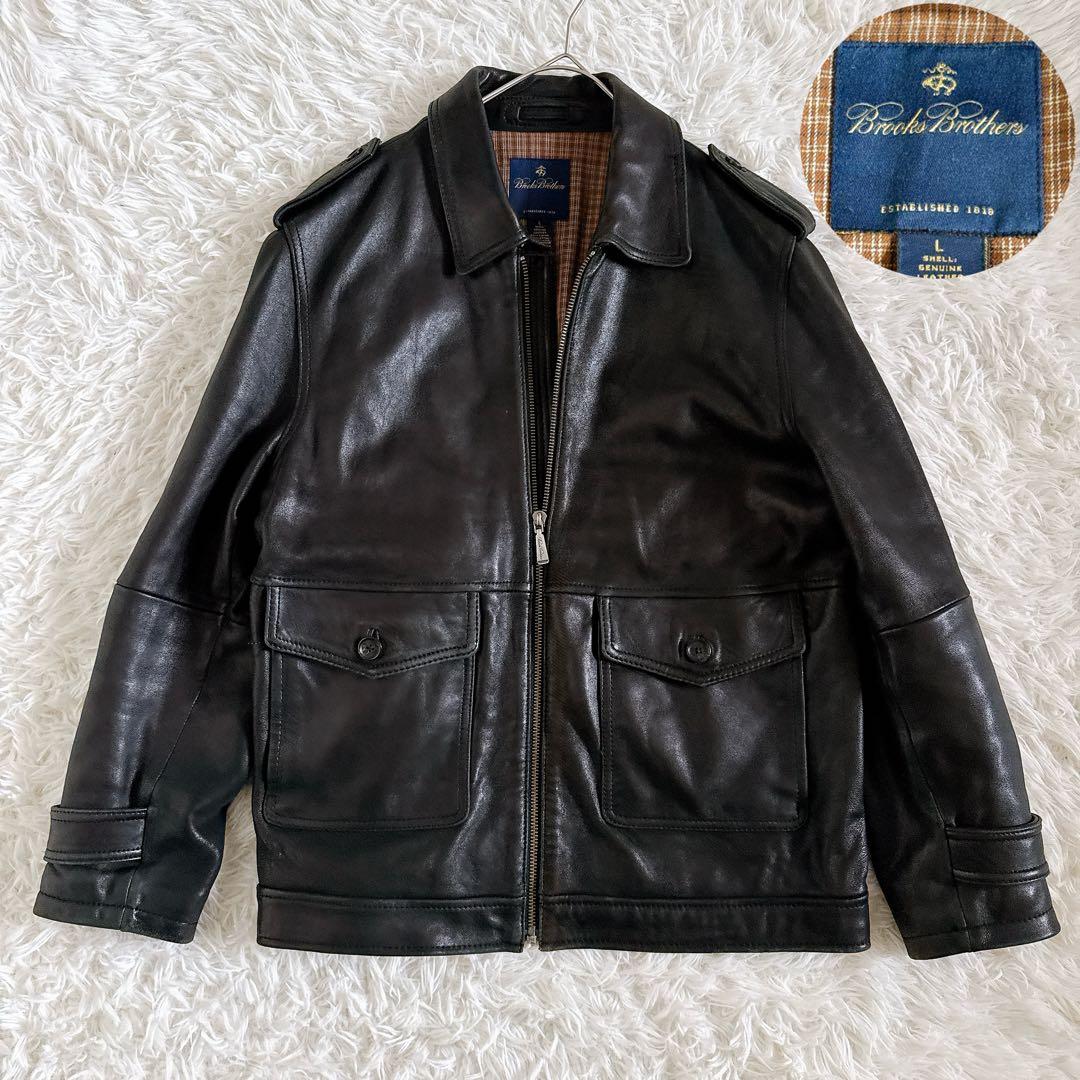 Lサイズ✨ブルックスブラザーズ オールレザージャケット フルジップ 裏地チェック 楽天市場】CHAPS チャップス レザージャケット 大きいサイズ アメカジ