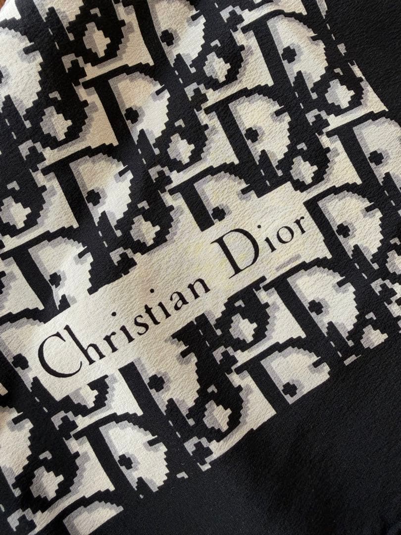 ココアChristian Dior モノグラムスカーフ すぐ届く！DIORディオール オブリーク ミッツァ スカーフ (Dior