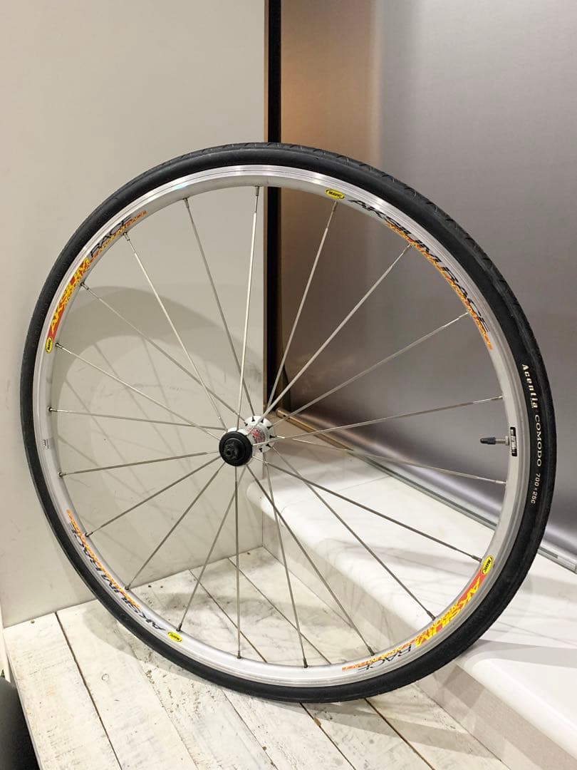 ◆MavicマビックAKSIUM RACEタイヤ＆保護キャップ付前輪◆シマノ 2026年最新】マビック アクシウム ホイールの人気アイテム - メルカリ