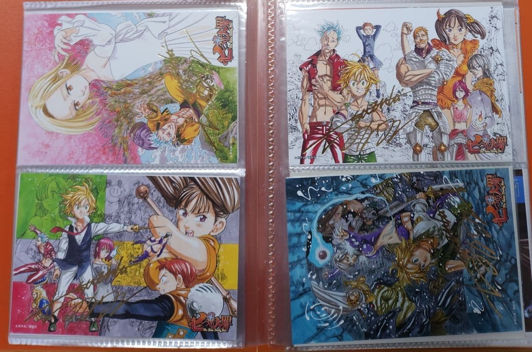 七つの大罪 天空の囚われ人 イラストカード ポストカード くじ 限定特典 箔押し