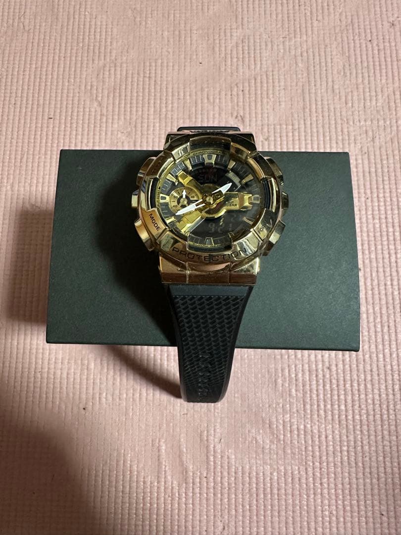 G-SHOCK ゴールド ブラック 時計 G-SHOCK ブラック×ゴールド GA-110GB-1AJF メンズ 電池式 アナログ