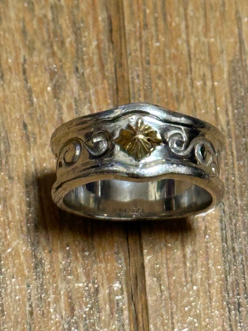 SAAD シルバー925 K18 リング Amazon | [SAAD] サード サンシンボル シルバー925リング/指輪 K18（18