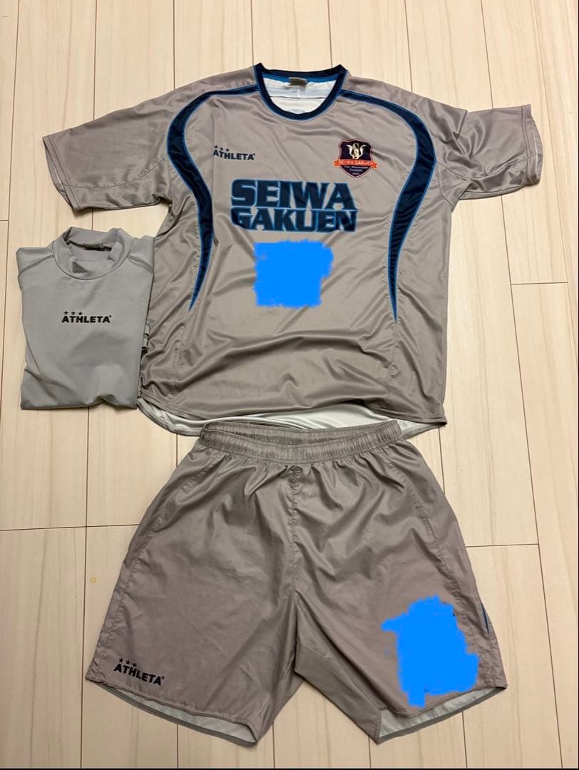 聖和学園　ユニフォーム上下セットインナー付き 聖和学園 灰色半袖ユニフォーム Lサイズ - メルカリ