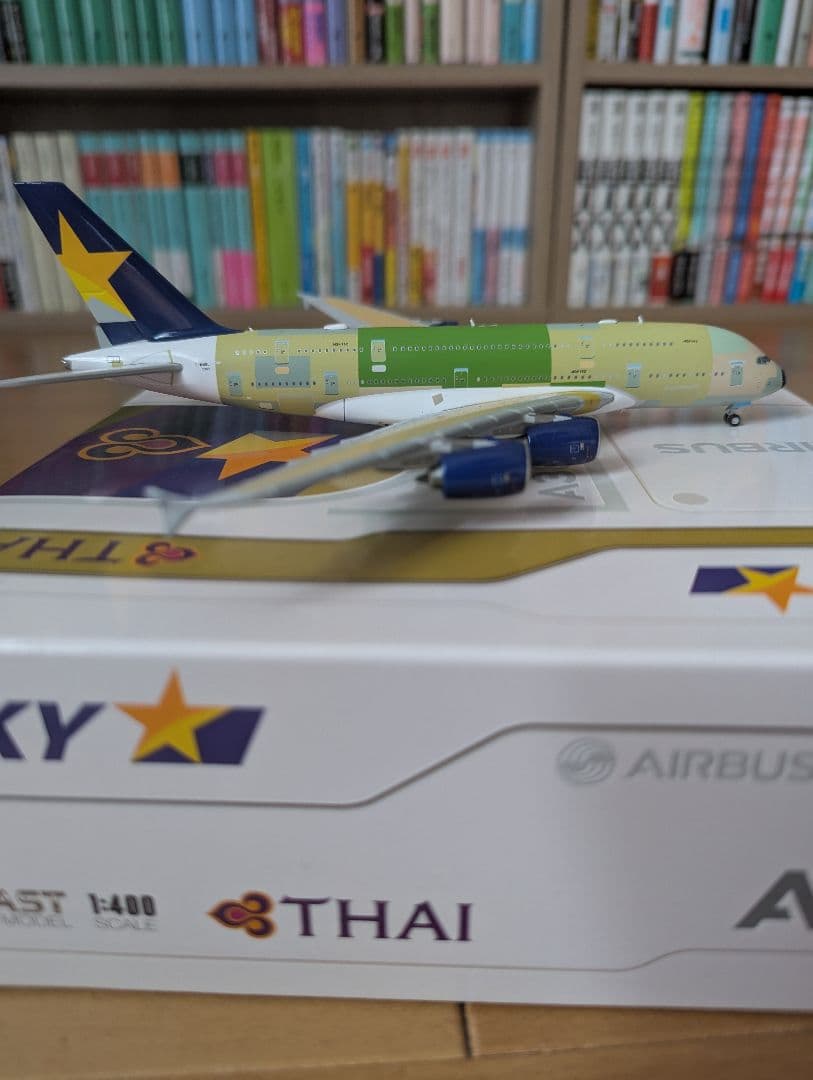 スカイマーク エアバスA380 1:400 JC Wings | Airbus A380 Skymark Airlines (F-WWSL) “Bare Metal”, 1