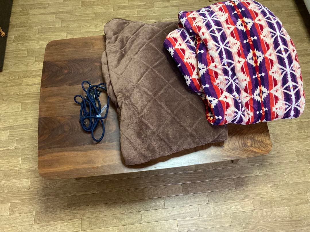 【暖房】こたつローテーブルセット74×103×39cm 木目調 ヒーター付 協立工芸 速暖2秒 こたつテーブル リビングコタツ おしゃれ 105×65