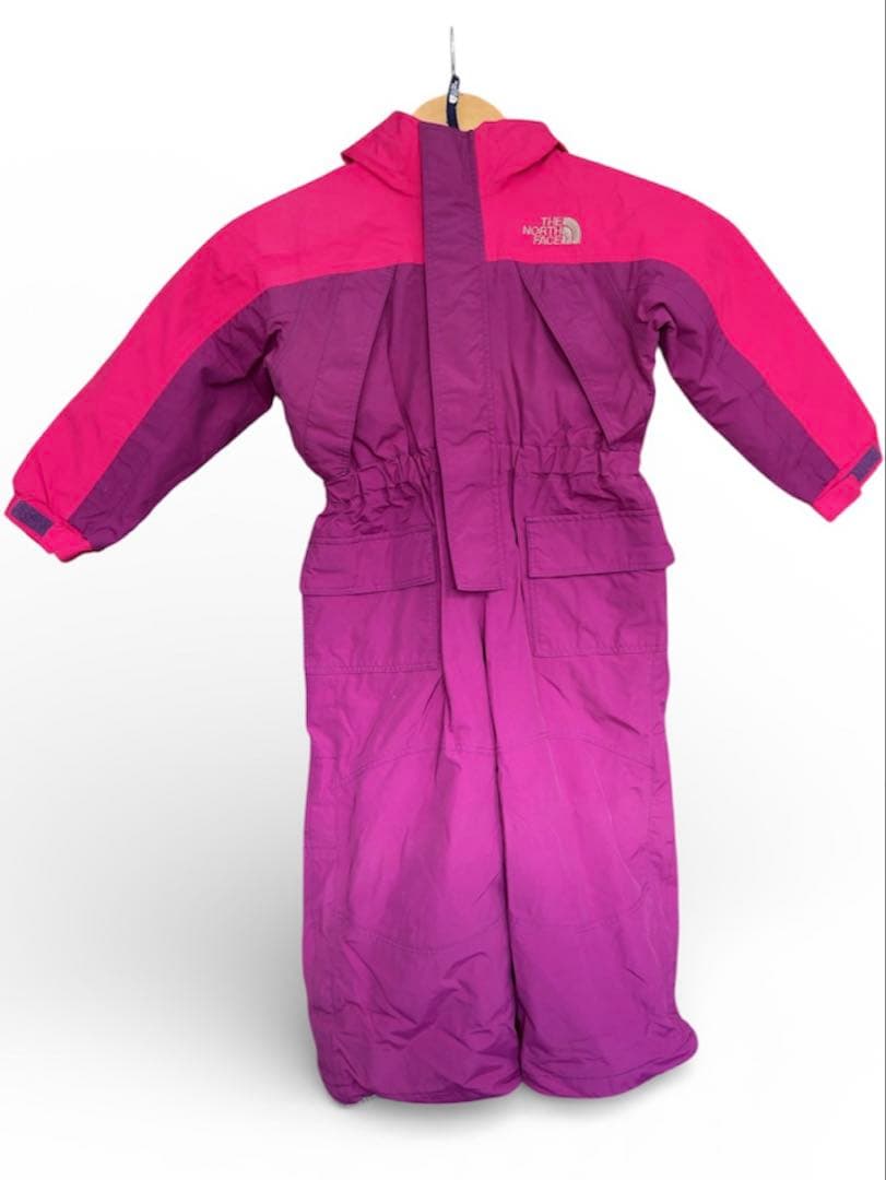 美品　THE NORTH FACE 子ども用スキーウェア ピンク　100 ☆スキーウェア ピンク/ネイビー THE NORTH FACE サイズ100☆ - メルカリ