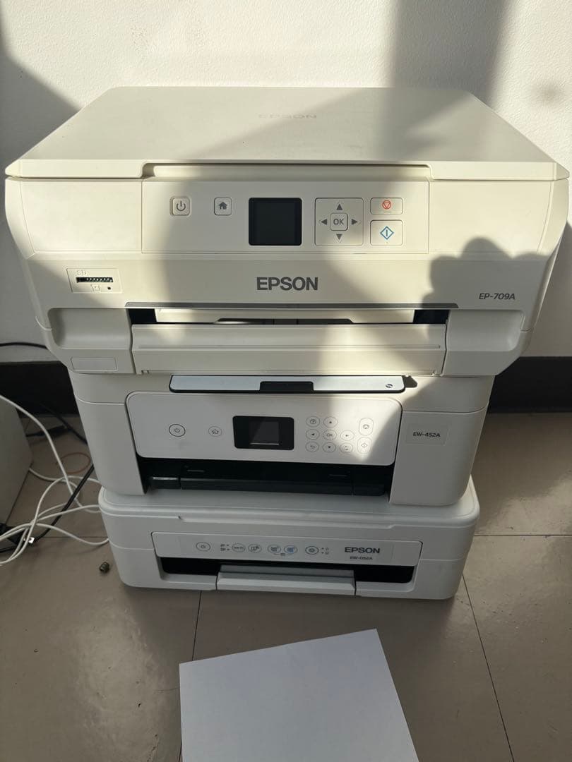 EPSON EP-709A ew-452a 052aジャンク ジャンク品 EPSON EW-452A プリンター 複合機 ホワイト｜Yahoo!フリマ