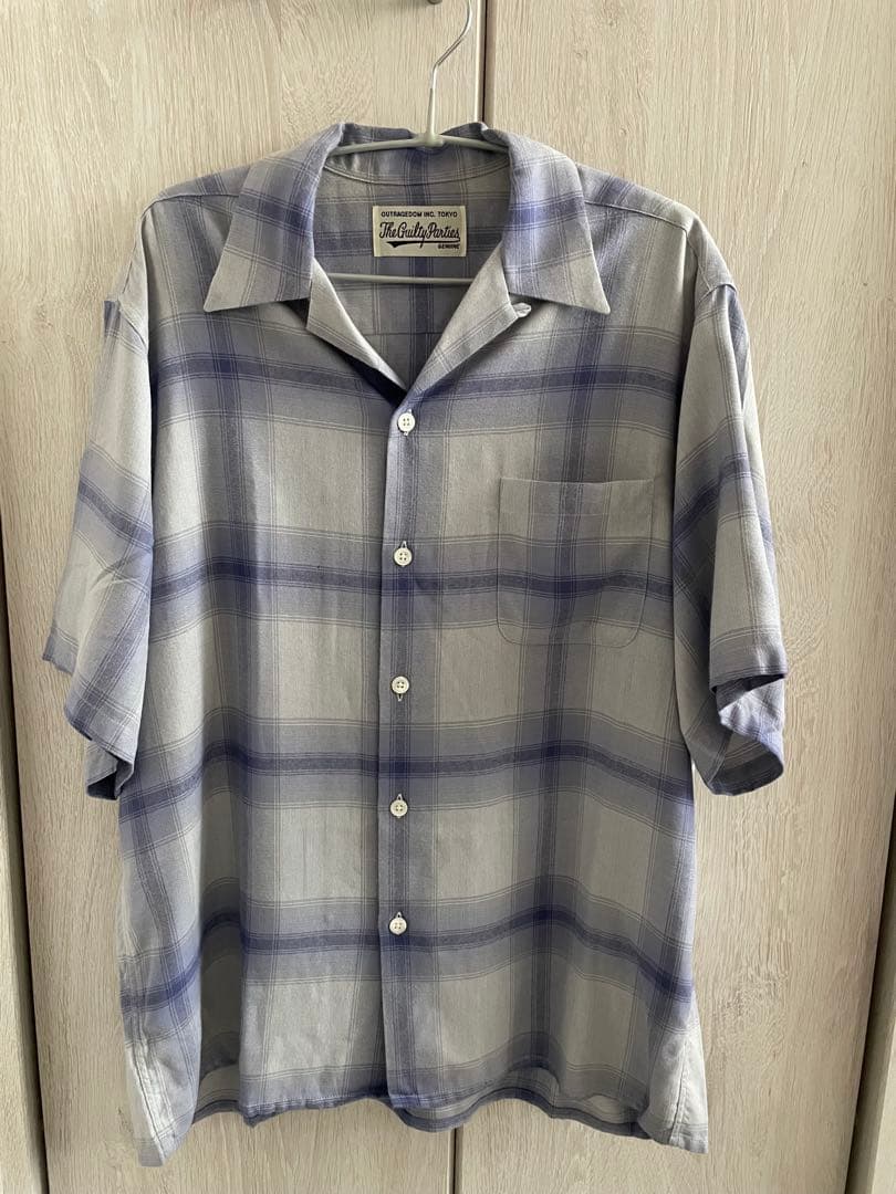 WACKO MARIA 半袖オープンカラーシャツ WACKO MARIA/TESSITURA MONTI / OPEN COLLAR SHIRT（GRAY）［オープン