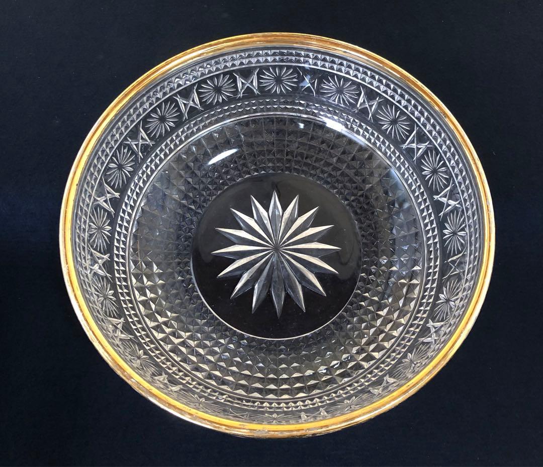 《R》茶道具 義山ガラス 平水指 水崎長寿 塗蓋付 共箱　250827G3