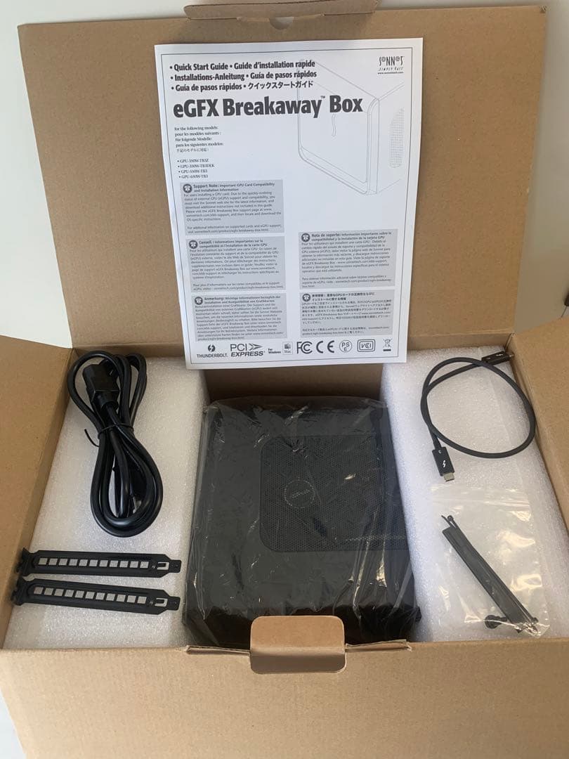 外付けハードディスク・ドライブ SONNET eGFX Breakaway Box GPU-550W-TB3 eGFX Breakaway Box for AMD and NVIDIA GPUs | Sonnet