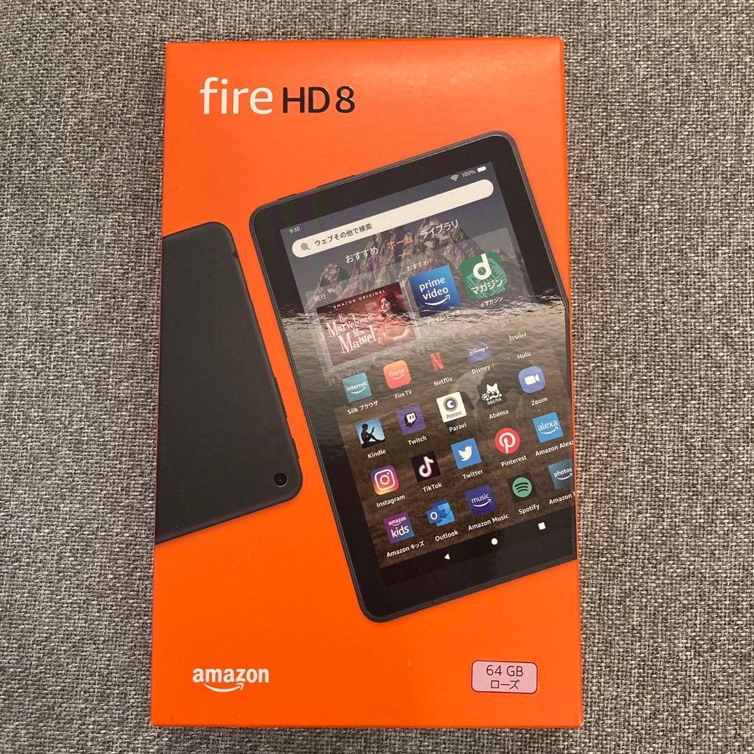 【新品未開封】Fire HD 8 タブレット 64GB ローズ 2022年発売 amazon（アマゾン） Fire HD 8 タブレット 64GB ローズ 2022年発売 8
