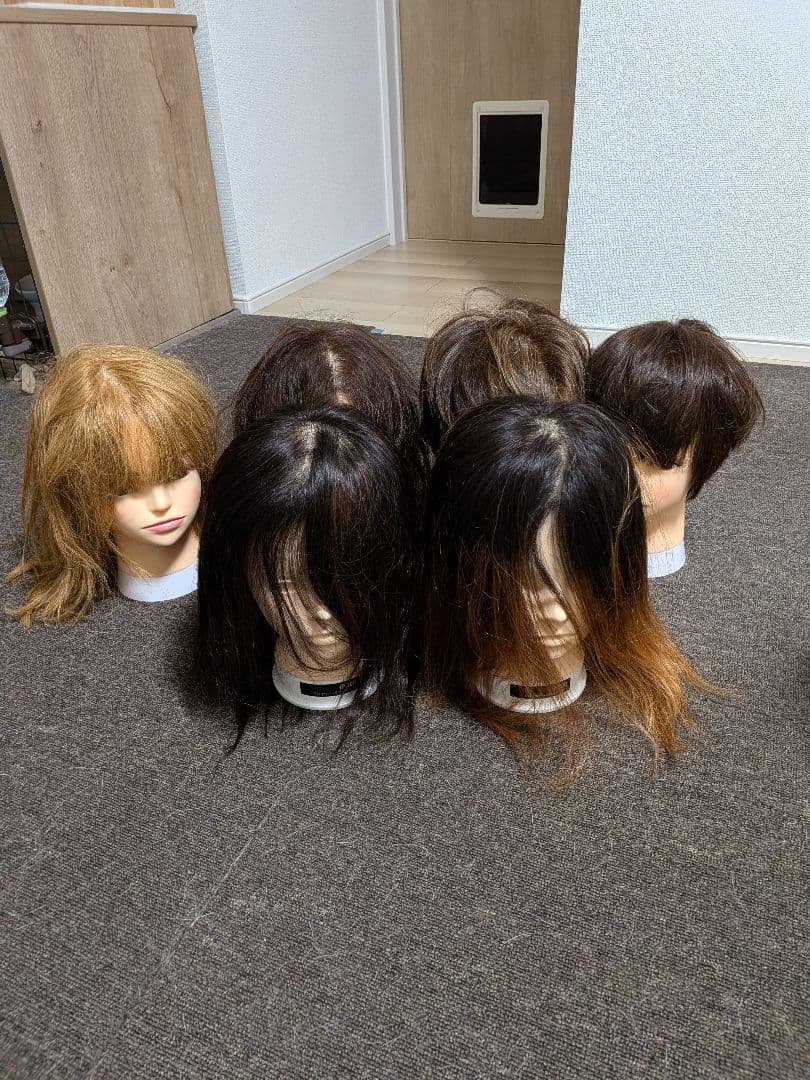 カットウィッグ6体 SPILO 102 カットウィッグ | G SELECT ガモウの理美容用品通販サイト